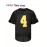 Men's #4 Embroidered Football Jersey - Breathable V-Neck, Casual Sports Shirt for Outdoor Activities & Parties, Black with Yellow Accents, Sizes S-XXXL