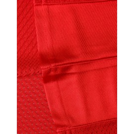 Men's #3800 V-Neck Embroidered Baseball Jersey - Breathable Polyester, Button Closure, Loose Fit for Sports & Casual Wear