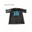 [Durable Build] Men's #16 Black American Football Jersey - Authentic V-Neck, Breathable Polyester, Sports Shirt for Team Training & Casual Wear - Machine Washable