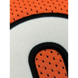 Men'S #9 Orange Embroidered American Football Jersey - V-Neck, Short Sleeve, Breathable Polyester Rugby Shirt for Training, Running & Outdoor Sports