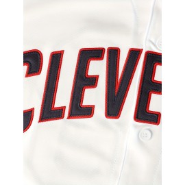 #99 White Jersey Men'S Embroidery Stitched Short Sleeve V Neck Loose Button Up Shirt, Men'S Baseball Jersey, Summer Party And Street