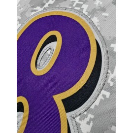 Men'S #8 Classic Embroidered Rugby Jersey - Breathable Polyester, V-Neck, Casual Streetwear for Sports & Outdoor Activities, Perfect for Hiking, Running & Parties - Machine Washable, All-Season Comfort Fit