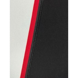 Men's Black #7 Embroidered Rugby Shirt - Breathable 100% Polyester V-Neck Jersey, Loose Fit Athletic Top for Running, Training, Hiking & Outdoor Activities - All-Season Machine Washable Sportswear for Adults & Teens