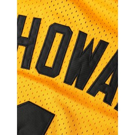 Men'S # 42 Yellow Basketball Shirt Embroidered Comfortable Outdoor Sportswear Suitable For Team Training And Competitions S-3XL