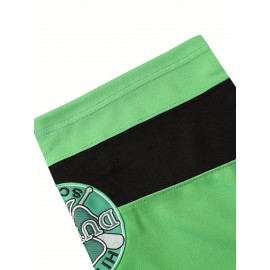 Men'S #1 Letter Embroidery Short Sleeve V-neck Loose Button Up Shirt, Men'S Summer Retro Casual Baseball Jersey, Party And Festival